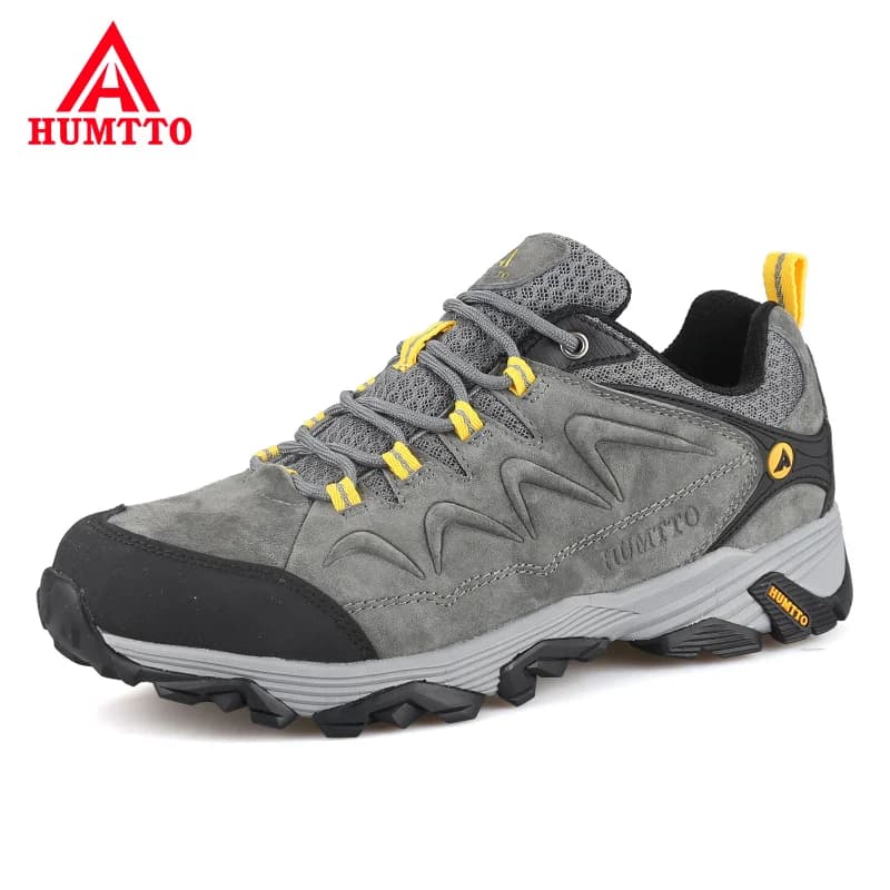 HUMTTO Leather Ankle Trekking Boots for Men