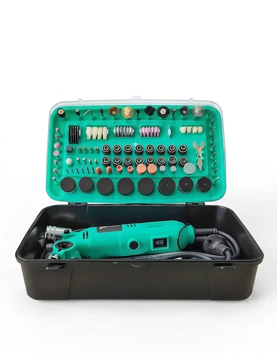 Tungfull mini rotary drill kit with case