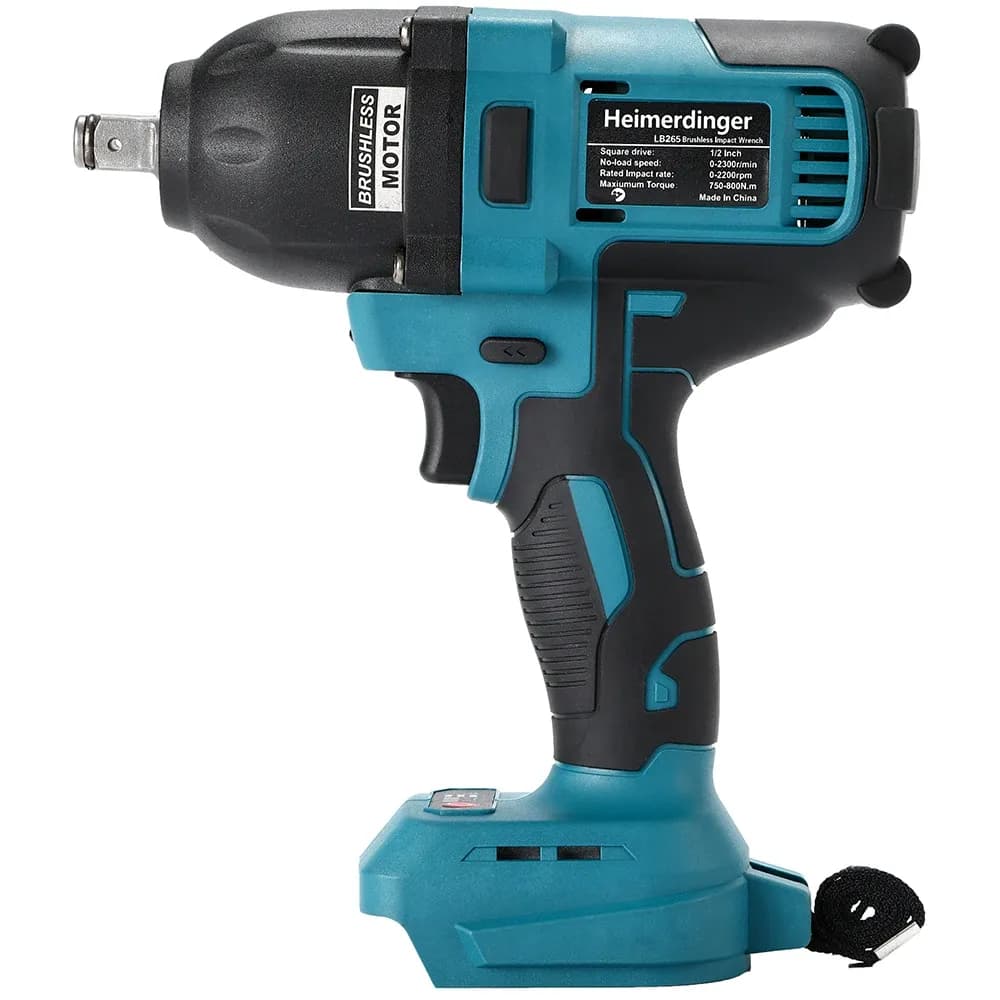 Heimerdinger 18V Brushless 1/2-Inch Impact Wrench, 800N.m