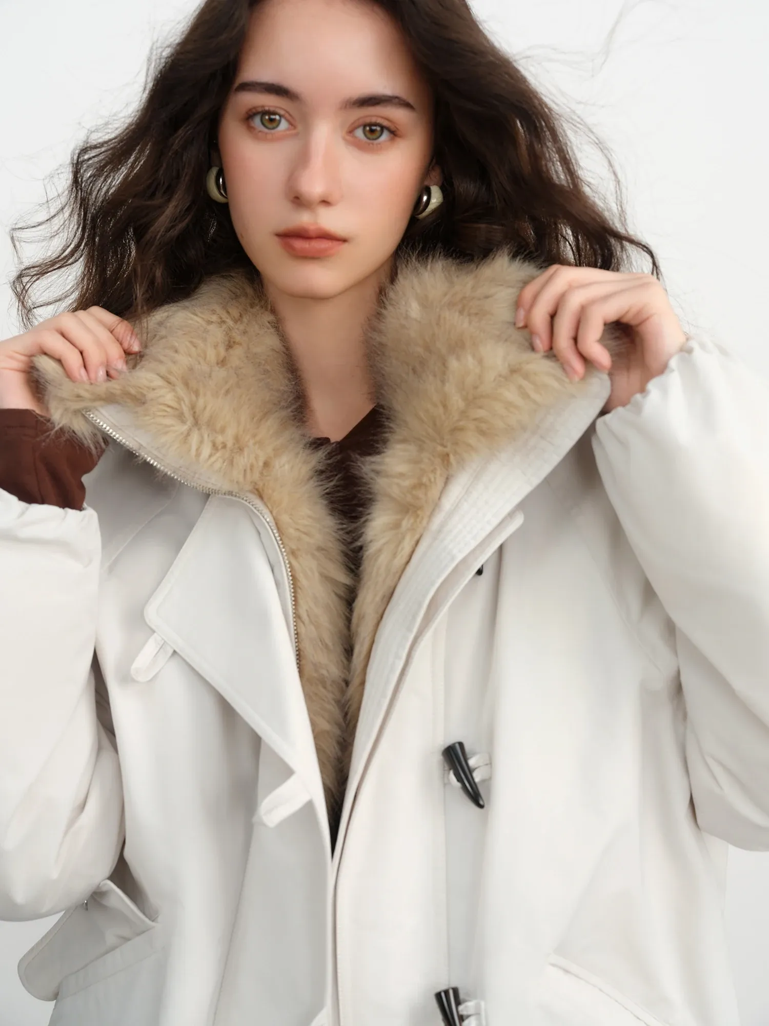FSLE 2025 Oversized Winter Duck Down Barn Jacket