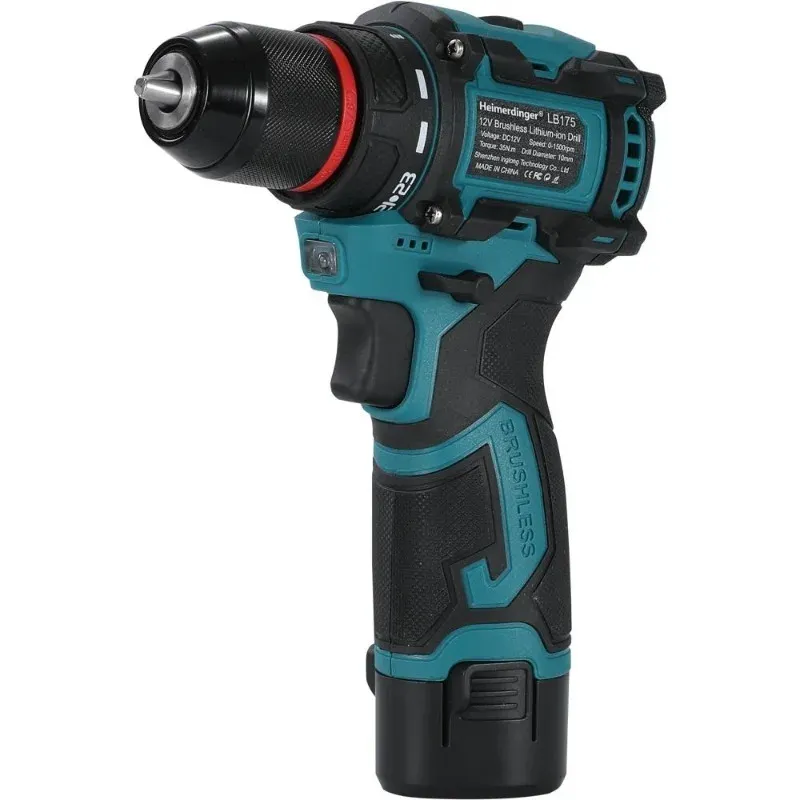 Heimerdinger 12V Brushless Cordless Screwdriver Drill