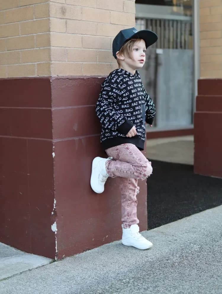 HOBIBEAR Kids Warm Barefoot Ankle Sneakers