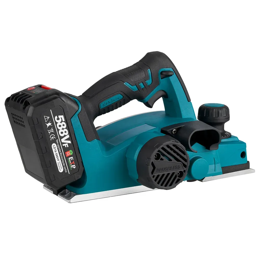 ONEVAN 18V Brushless Cordless Planer Trimmer 82mm