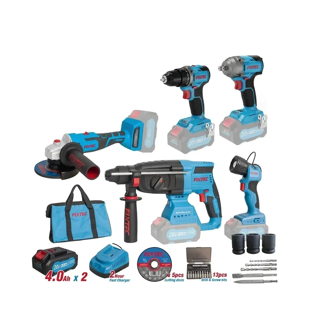 FIXTEC 20V 5-in-1 cordless combo kit