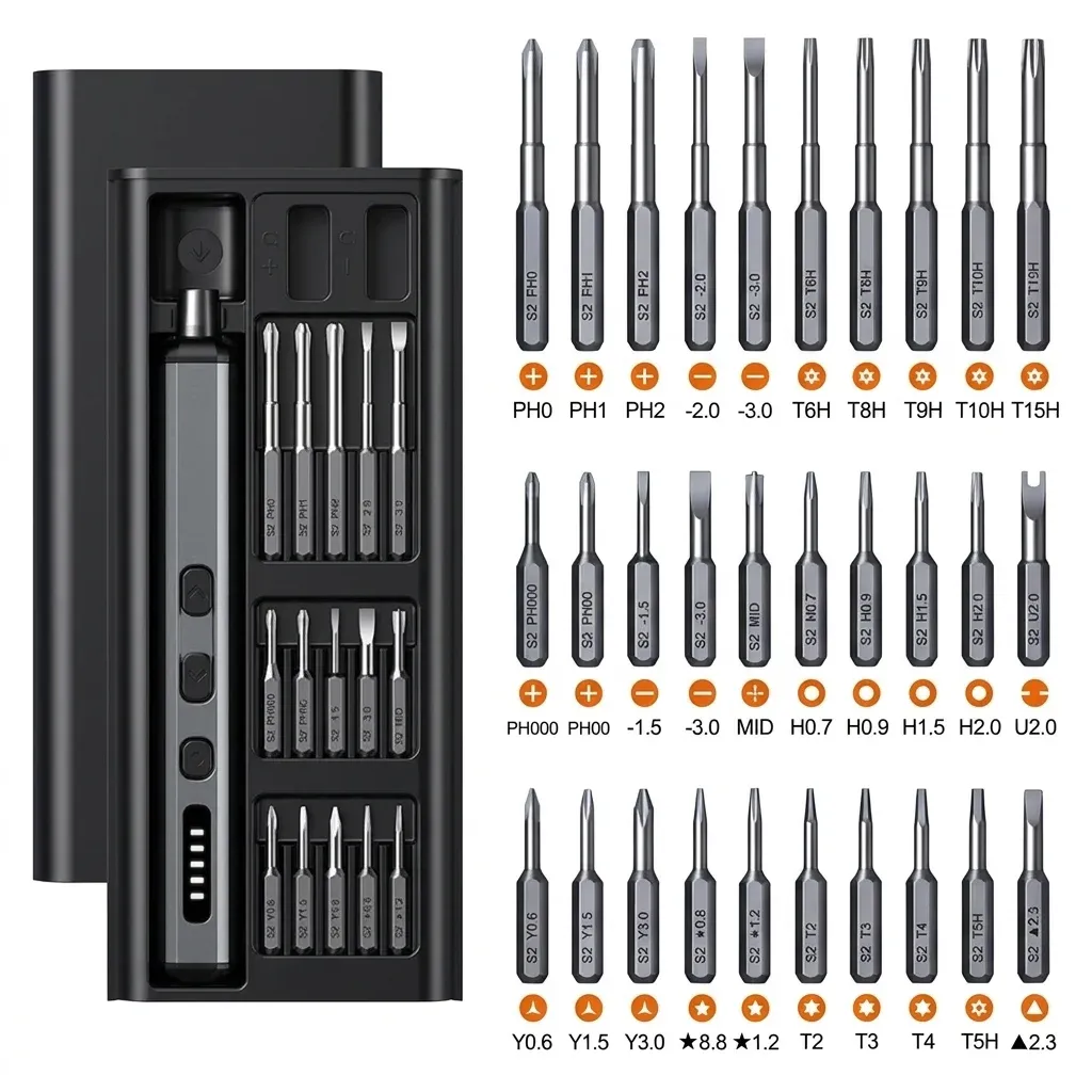 Galacok Precision Electric Screwdriver Kit with 30 Bits