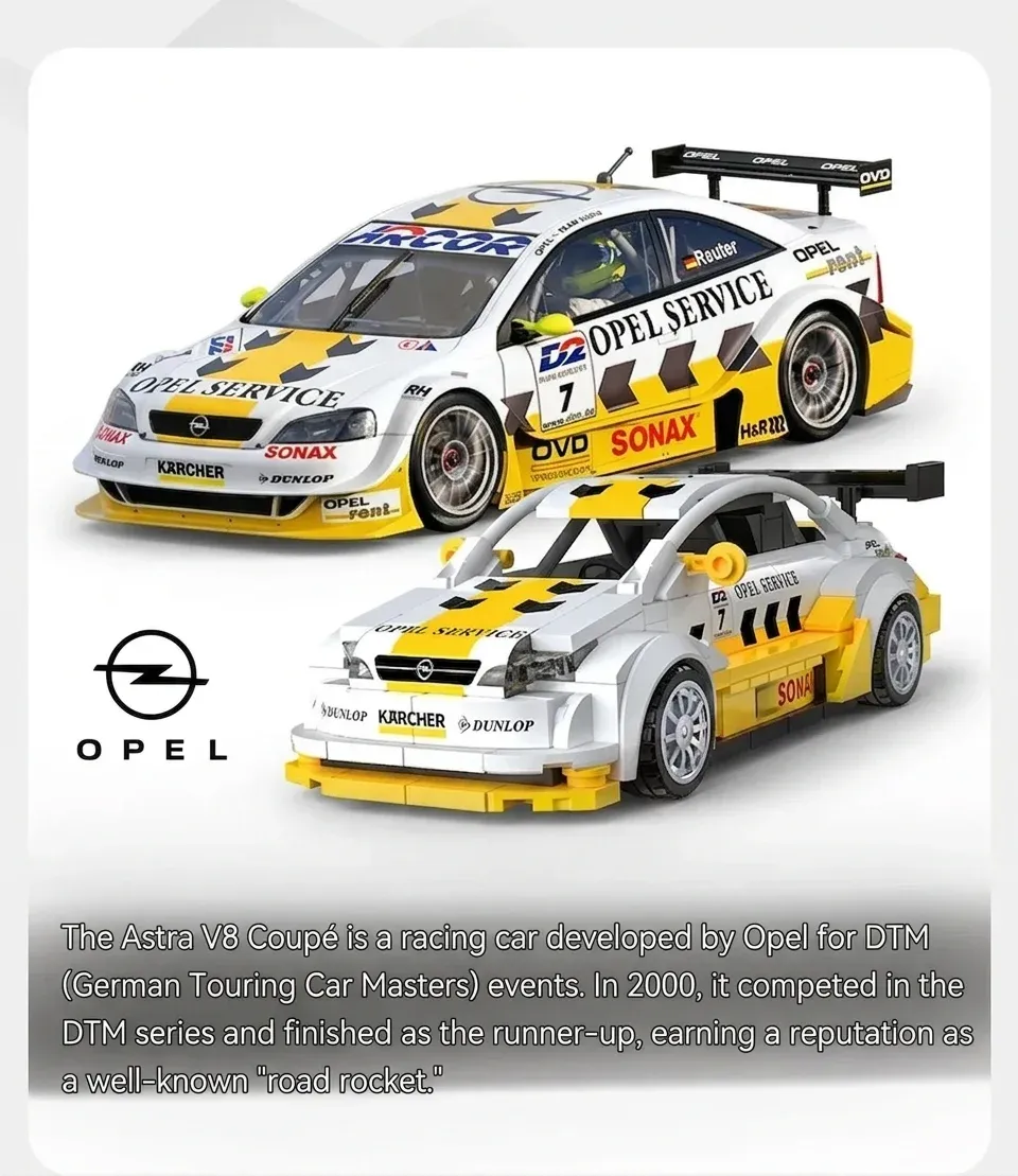 CaDA 1:24 V8 Super Racing Car Building Set