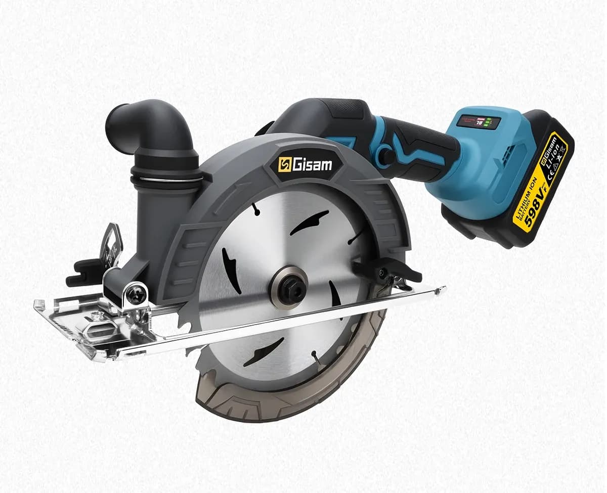 Gisam 165mm Brushless Cordless Circular Saw for Makita 18V