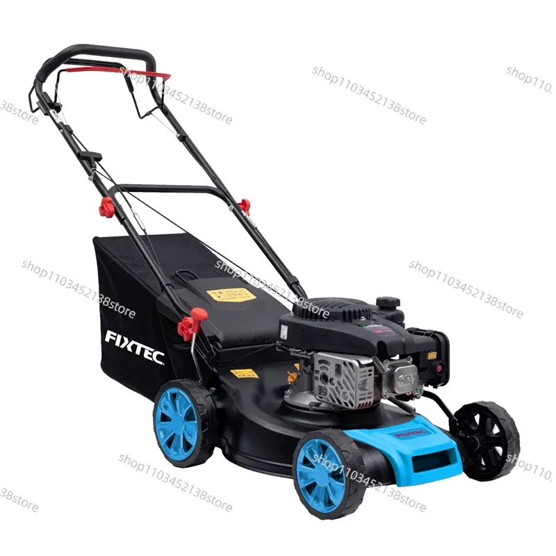 FIXTEC 18-Inch Gasoline Lawn Mower for Heavy Garden Cutting