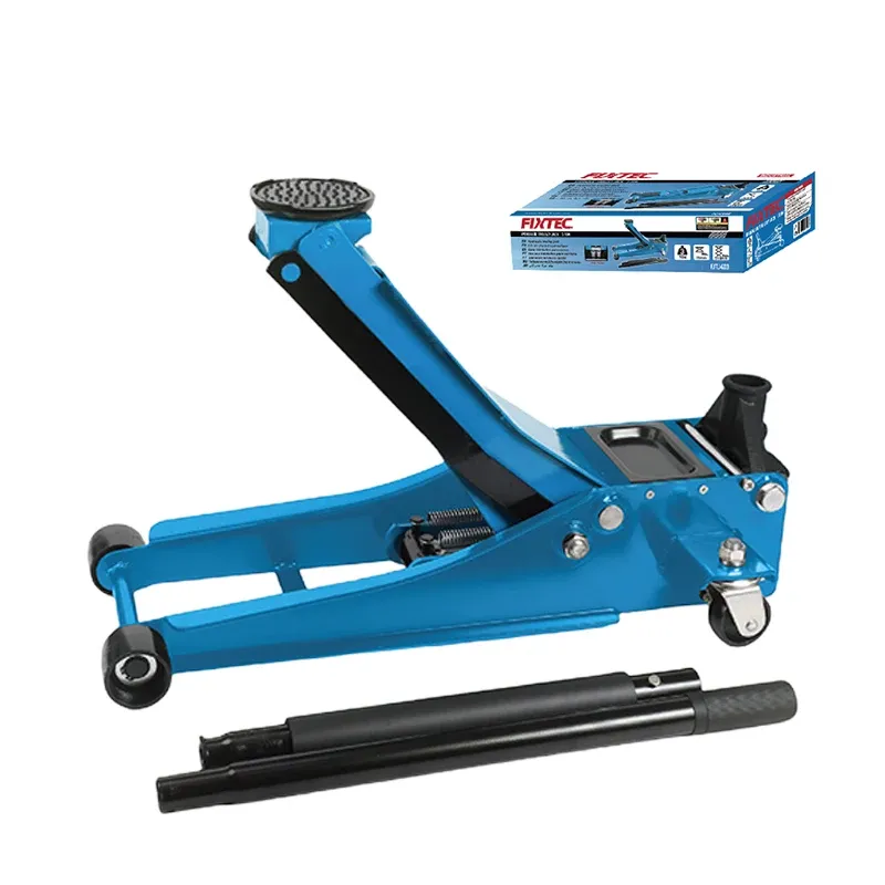 FIXTEC 3-Ton Dual-Pump Hydraulic Trolley Jack