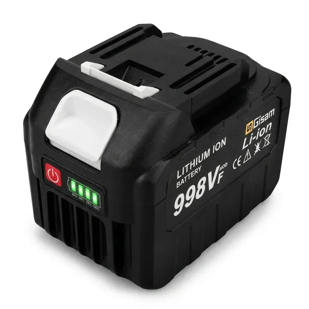 Makita-Compatible 18V Lithium-Ion Battery with Charge Indicator