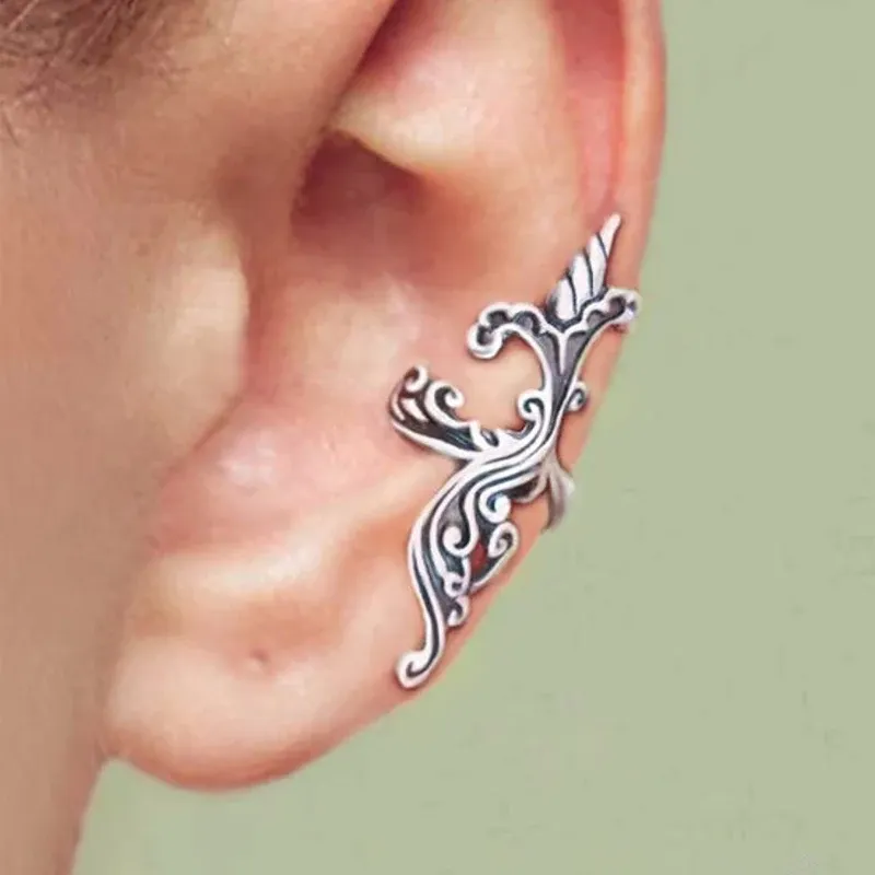 Huitan Boho Clip-On Cuff Earrings for Daily Wear