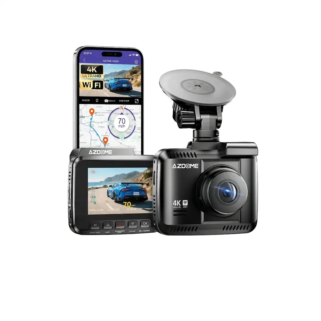 AZDOME GS63H 4K dash cam studio photo