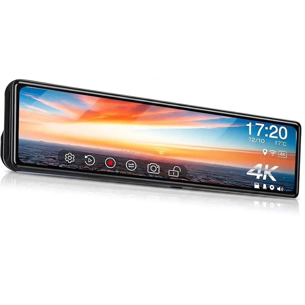USEEBEE 11.26-inch dual-lens mirror dash cam