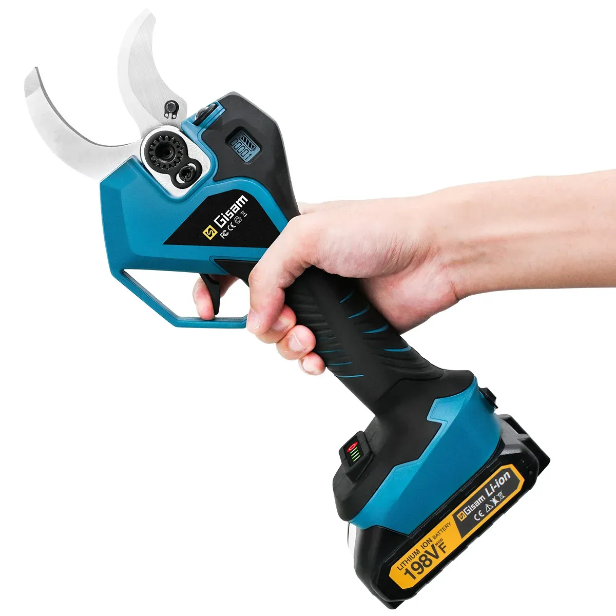 Gisam 60mm Brushless Cordless Pruning Shears for Makita 18V