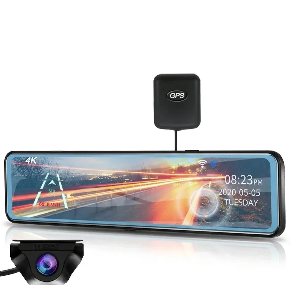 Acceo 4K mirror dash cam set