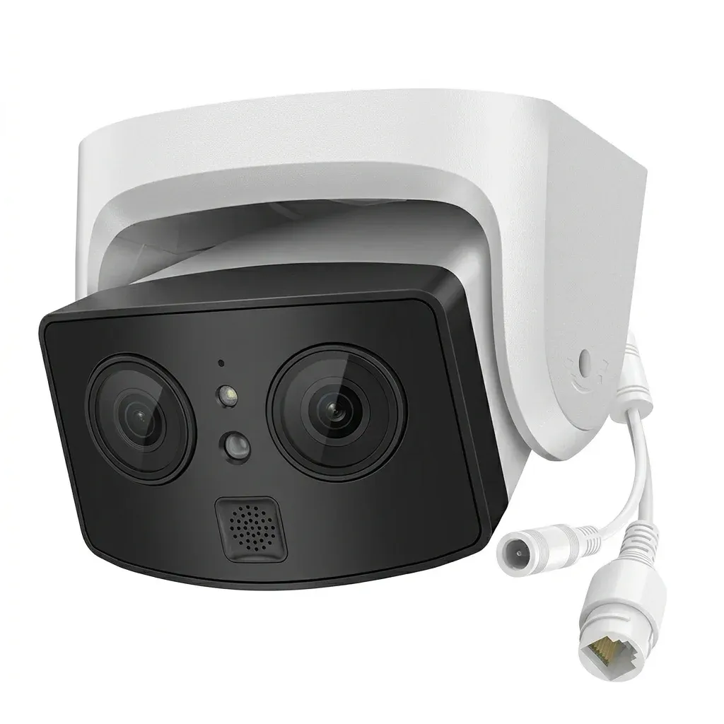 HIKTECHEYE 4K Dual-Lens Panoramic PoE Security Camera