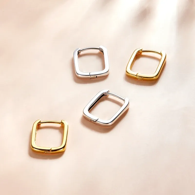 Bamoer 925 Sterling Silver Heart Hoop Earrings