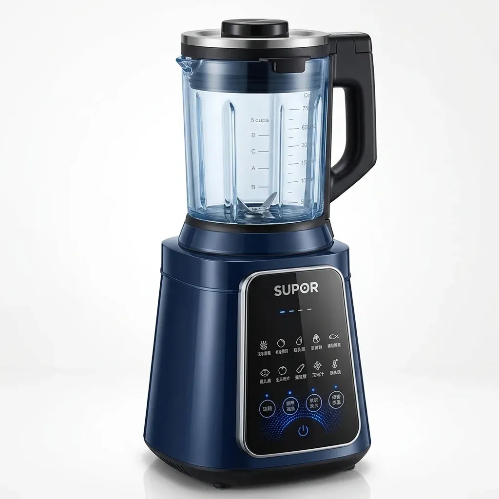 SUPOR heating blender on white background