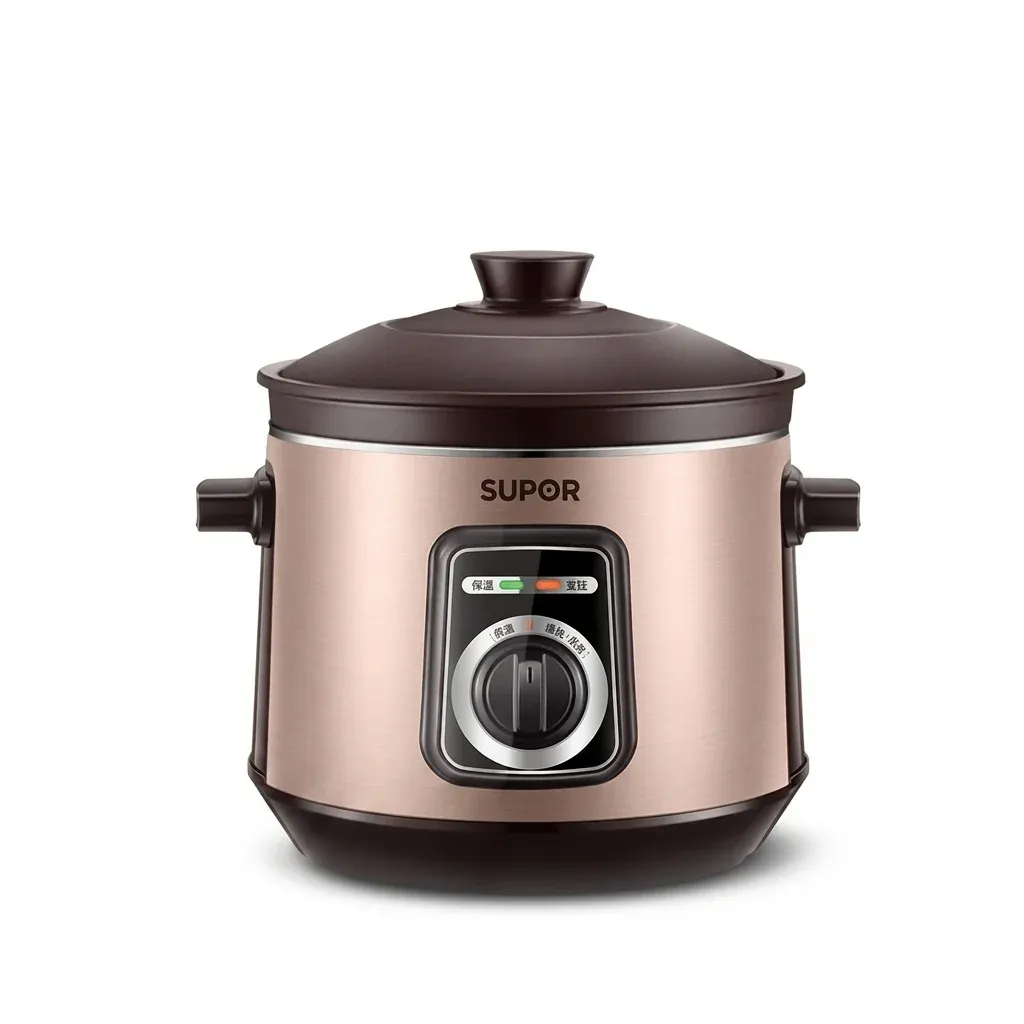 SUPOR 5L ceramic slow cooker front view