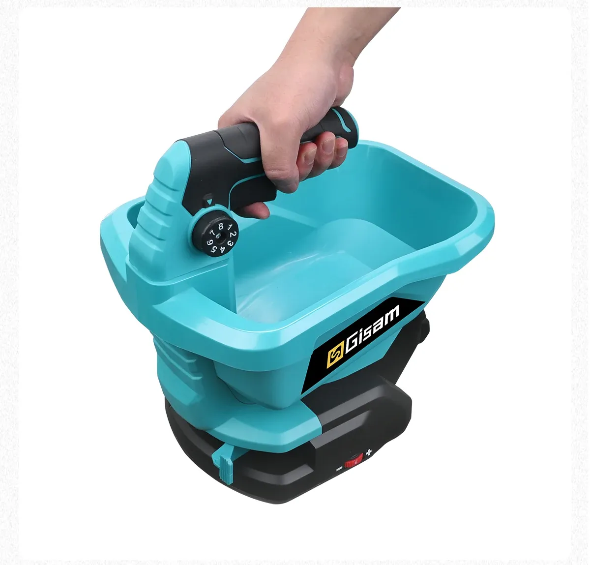 Gisam Cordless Agricultural Fertilizer and Seed Spreader