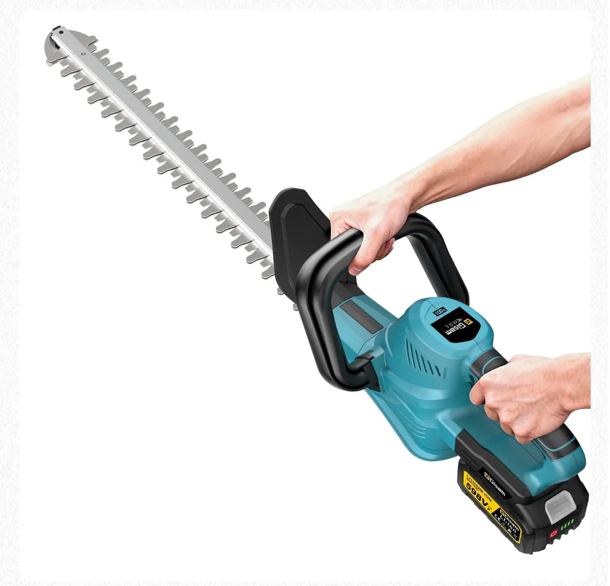 Gisam Cordless Brushless Hedge Trimmer for Makita 18V Batteries