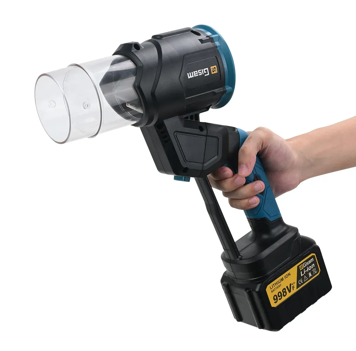 Gisam 35,000RPM Brushless 2-in-1 Turbo Air Blower for Makita 18V Batteries