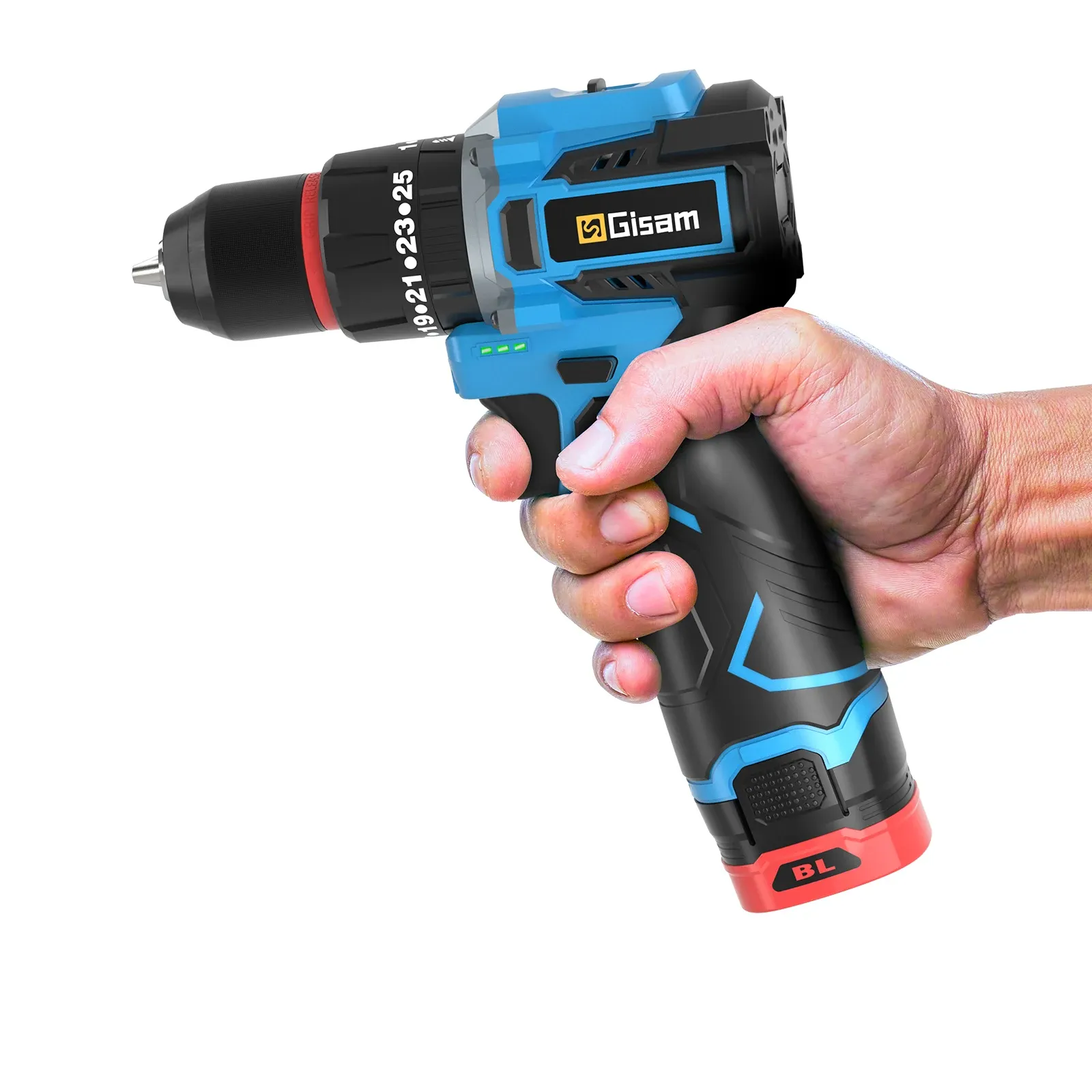 Gisam 18V Brushless Cordless Drill Driver