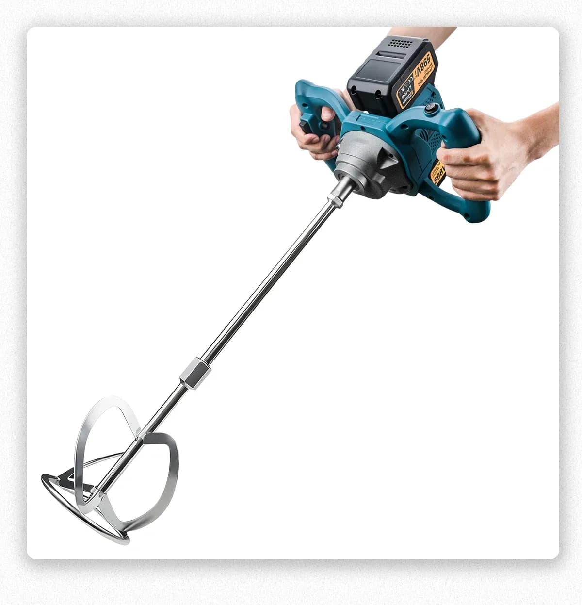 Gisam 40V Cordless Brushless Concrete Mixer