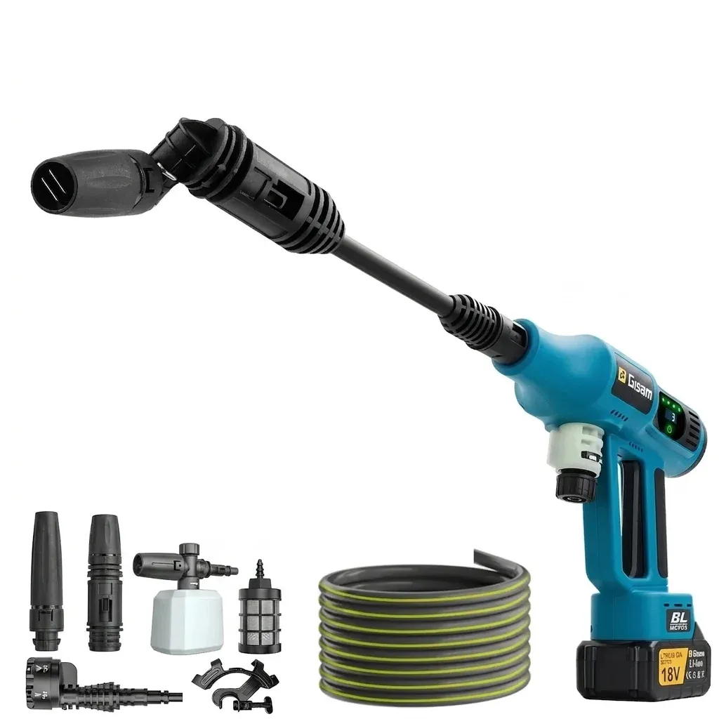 Gisam Brushless 6-in-1 Cordless Pressure Washer Gun