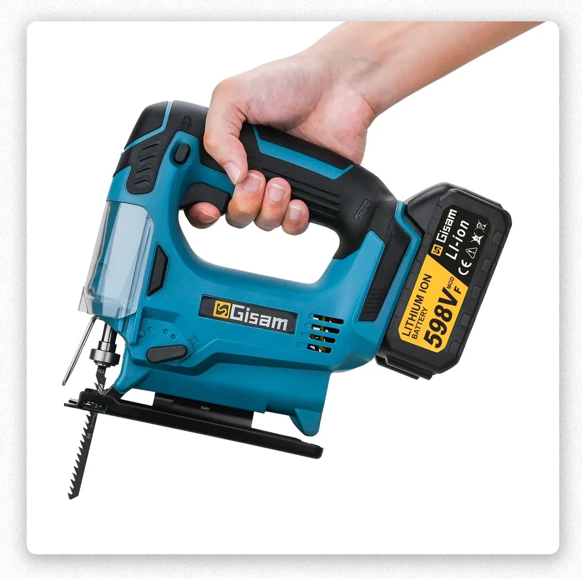 Gisam 26mm Cordless Brushless Jig Saw for Makita 18V
