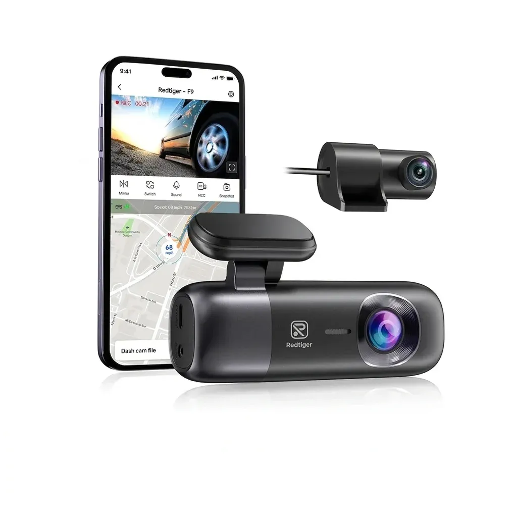 REDTIGER F9 front and rear dash cam