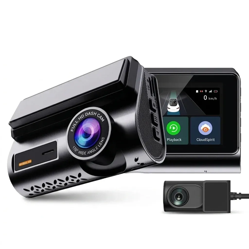 Bluavido 4G Dual-Lens GPS Dash Cam with Live View