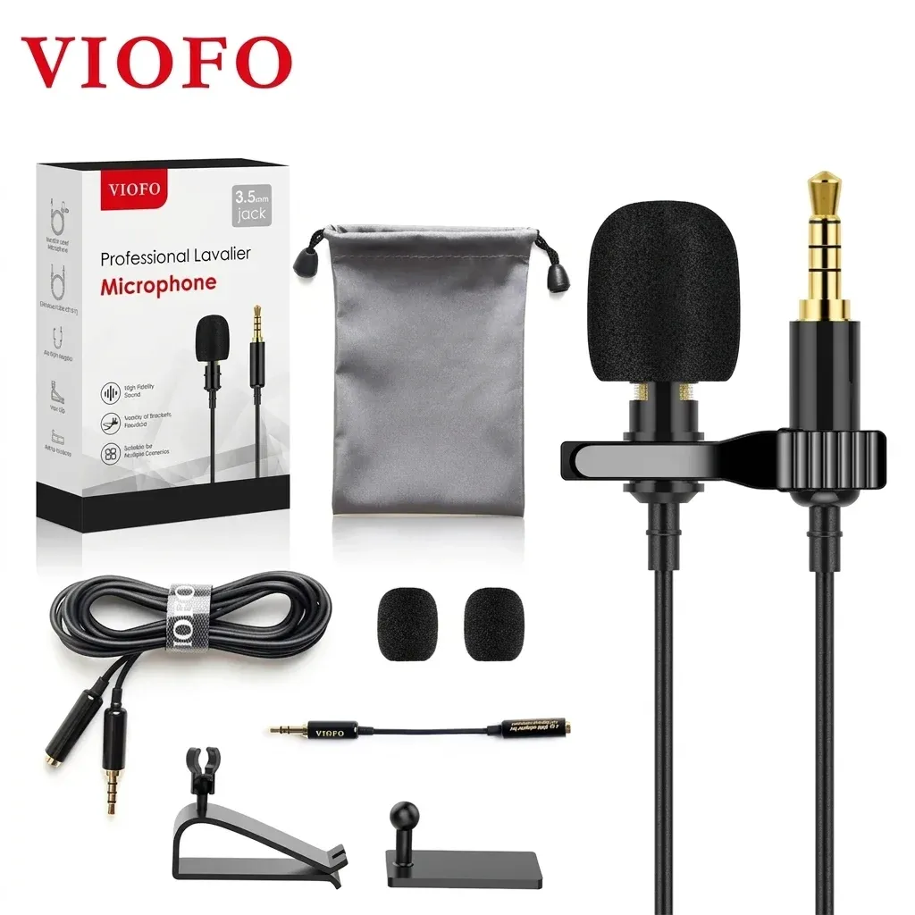 VIOFO 3.5mm Lavalier Microphone for Dash Cams and Devices