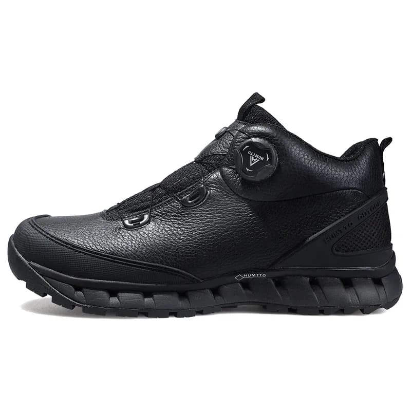 HUMTTO Waterproof Leather Hiking Ankle Boots for Men