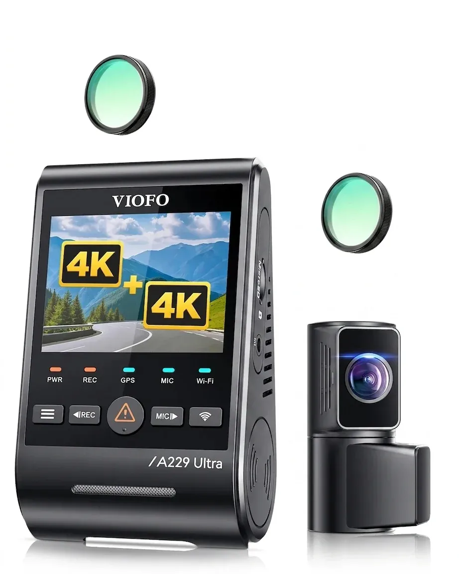 VIOFO A229 Ultra dual dash cam set