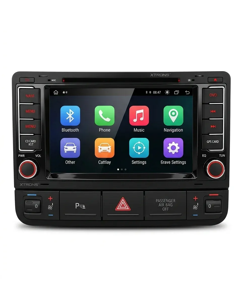 XTRONS 7-Inch Android 13 Car Stereo for Touareg