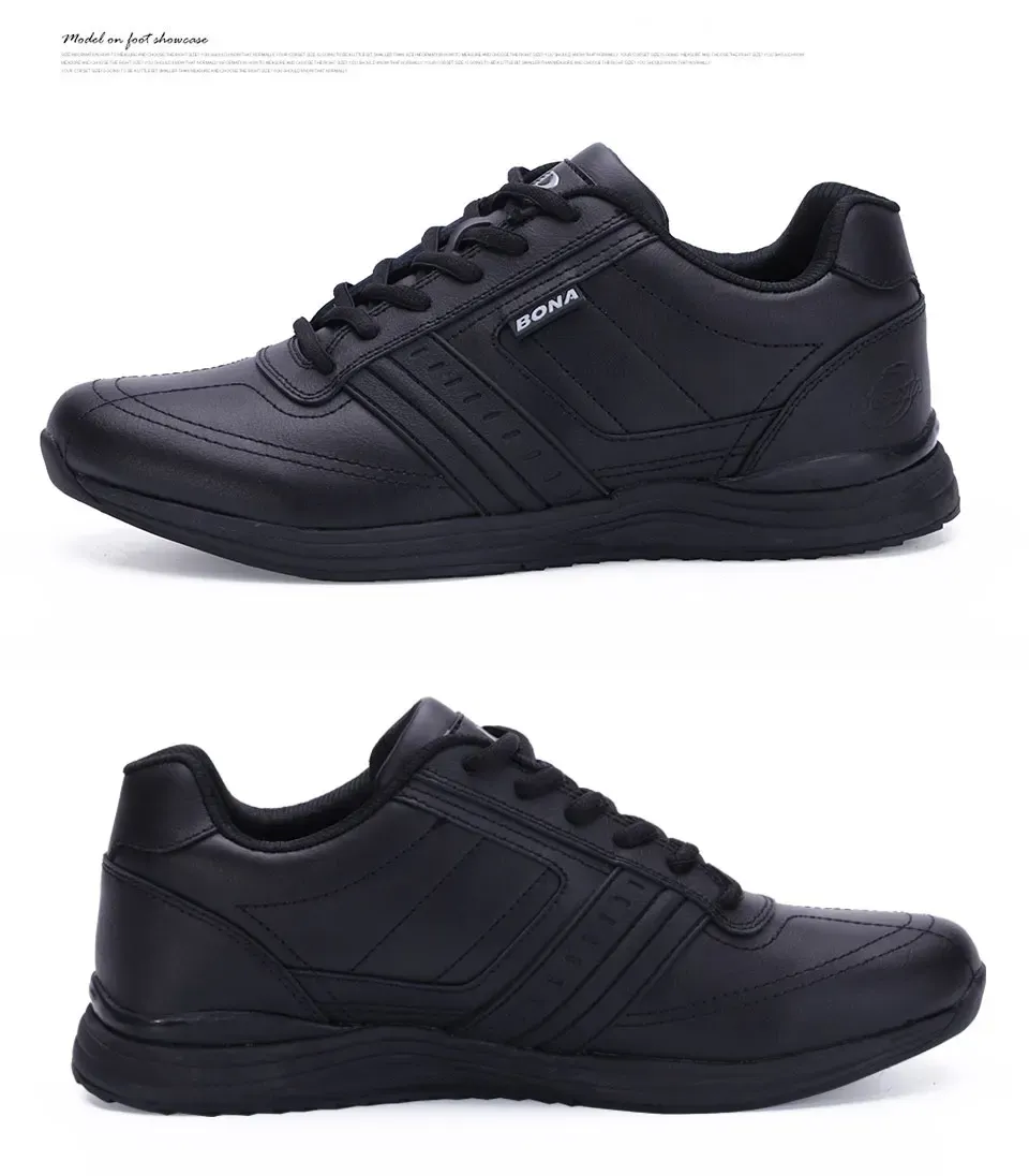 BONA Lace-Up Men’s Walking Sneakers for Daily Comfort