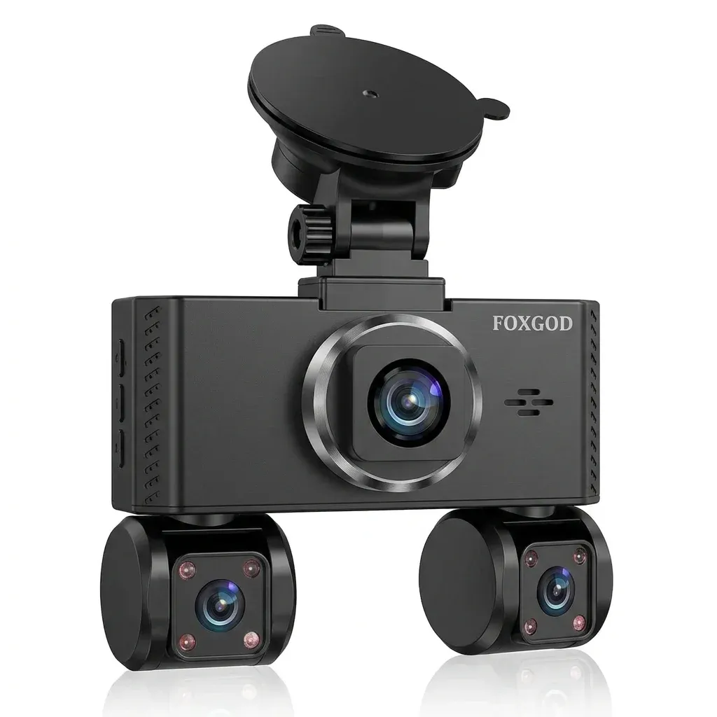 FOXGOD 2K QHD 4-Channel GPS Dash Cam