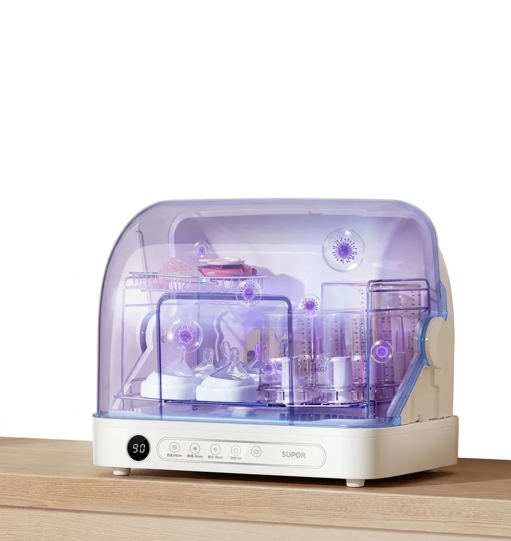 SUPOR 3-in-1 UV Baby Bottle Sterilizer Cabinet with Drying