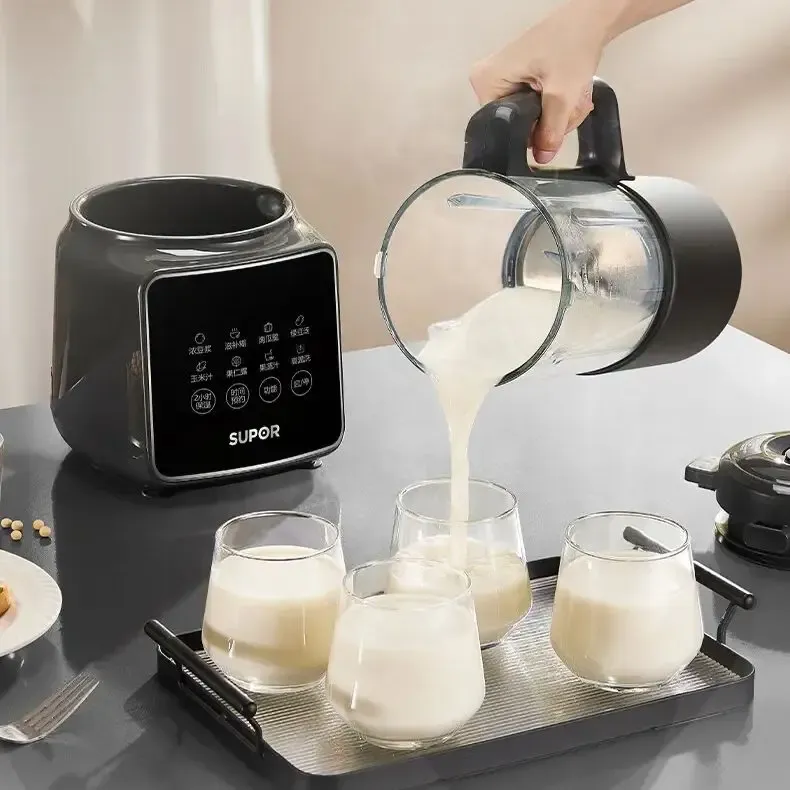 SUPOR 1.2L Quiet Filter-Free Soy Milk Blender with Timer