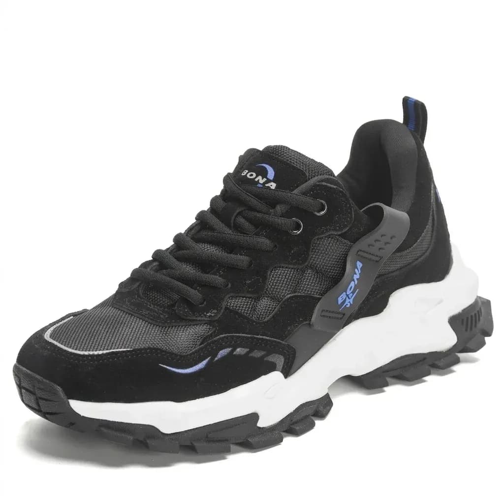 BONA Suede-Blend Stability Running Sneakers for Men