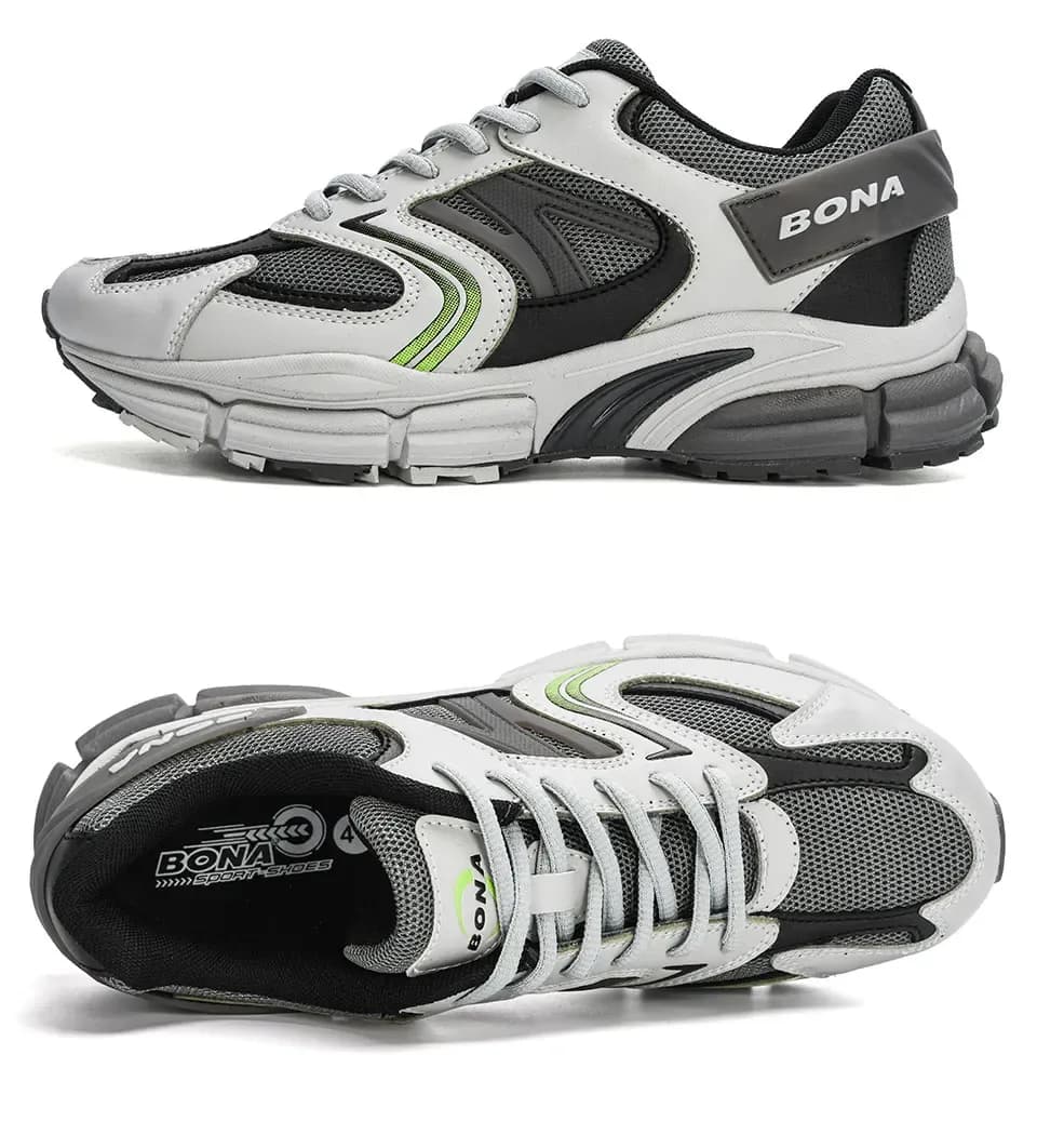 BONA Lightweight Mesh Running Shoes for Men