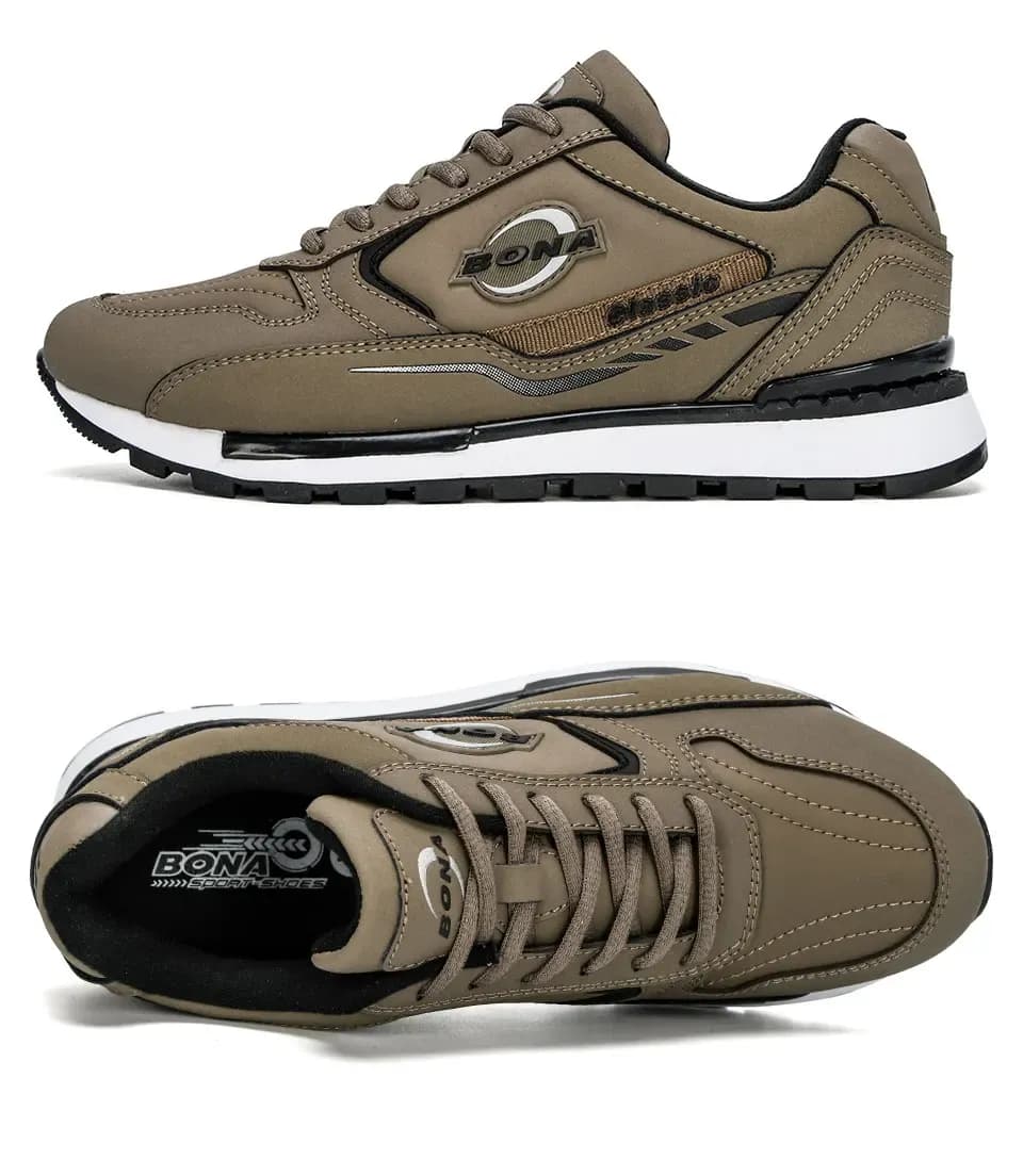 BONA Anti-Slip Men’s Running Shoes for Daily Walking