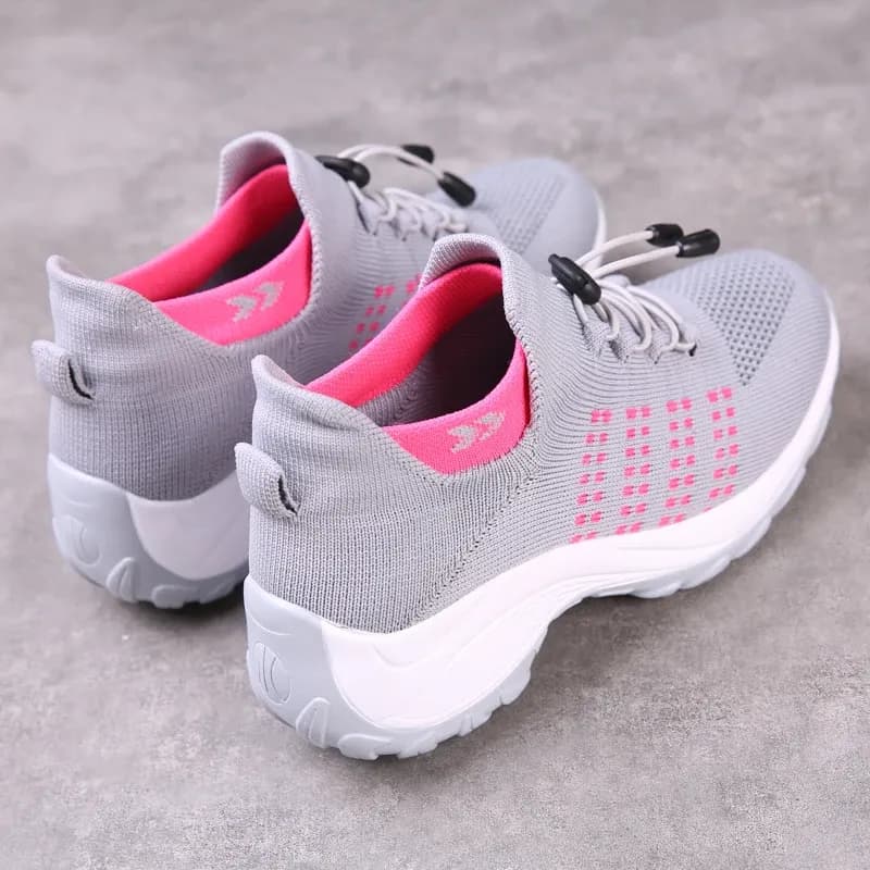 AIRAVATA Breathable Flywire Walking Sneakers for Women