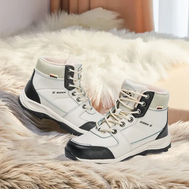 BONA Women’s Leather Winter Ankle Snow Boots