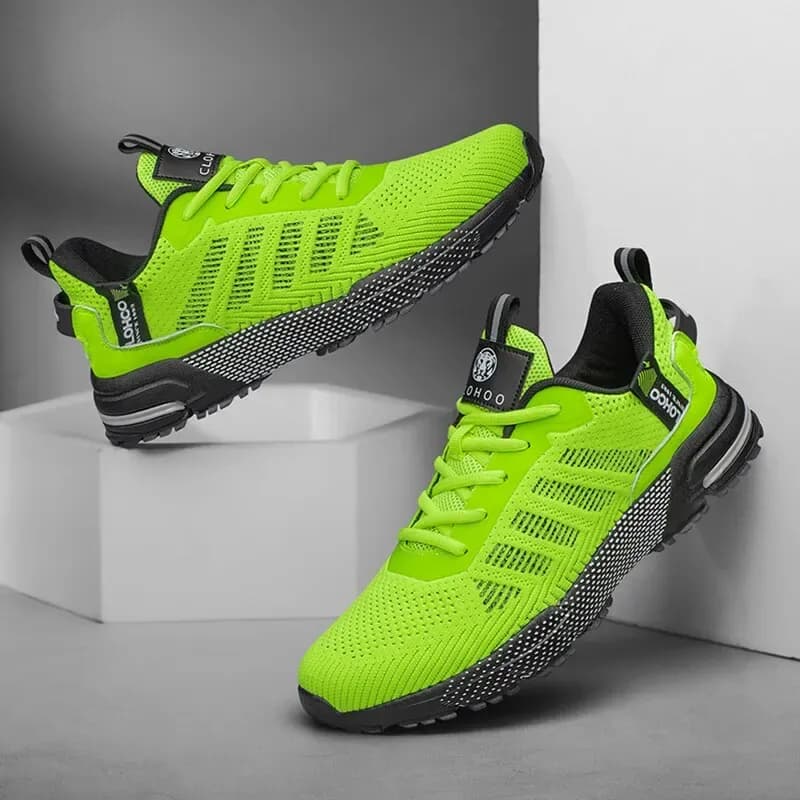 CLOHOO Flyknit Lightweight Casual Running Sneakers for Men
